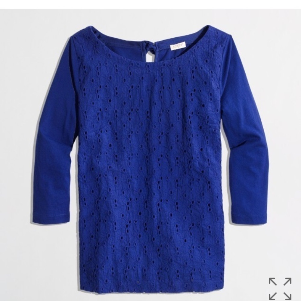 J Crew Factory Eyelet Front top